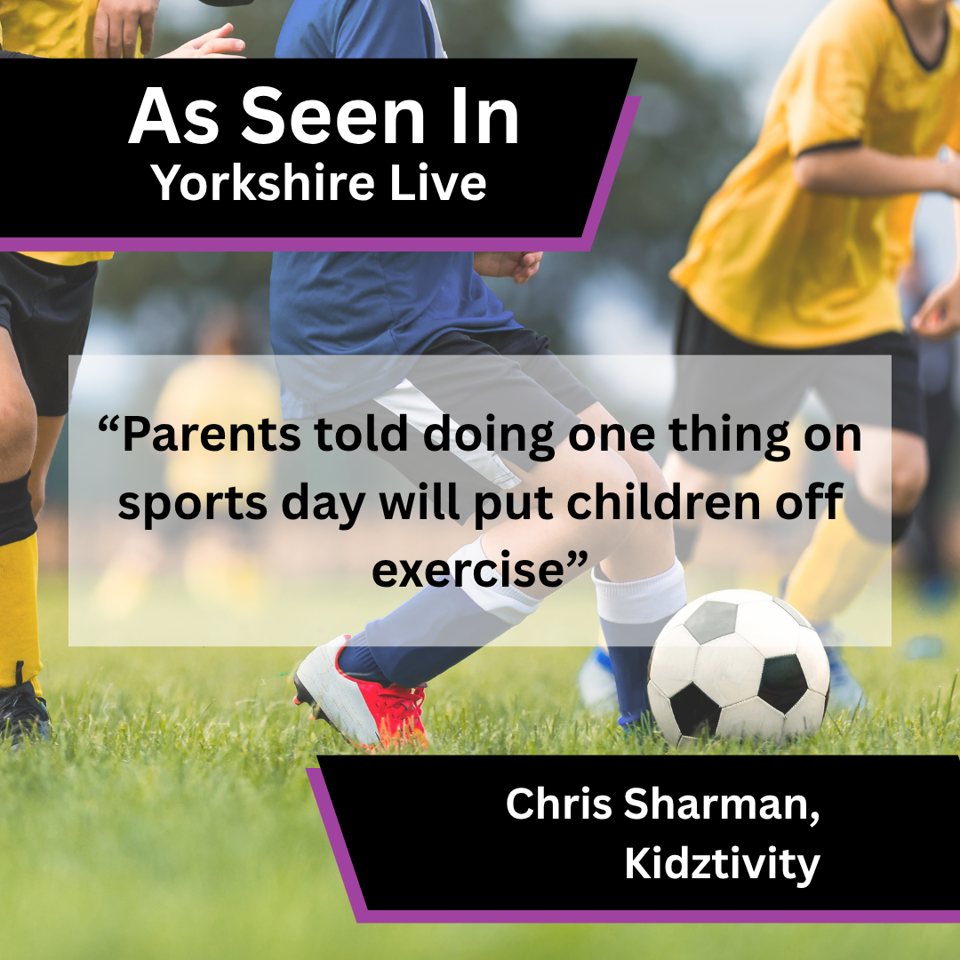 Kidztivity media coverage in Yorkshire Live about Why You Shouldn’t Push Your Child to Win at Sports Day