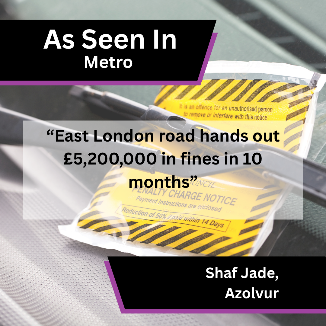 Azolvur media coverage in Metro about Parking & Traffic Fines In London Boroughs