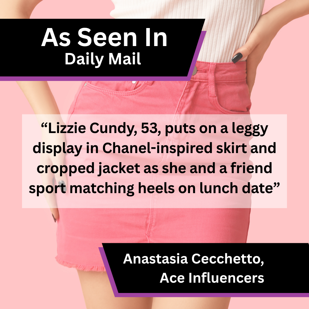 Ace Influencers media coverage in Daily Mail about Lizzie Cundy x Ace Influencers x Bake a Shoe