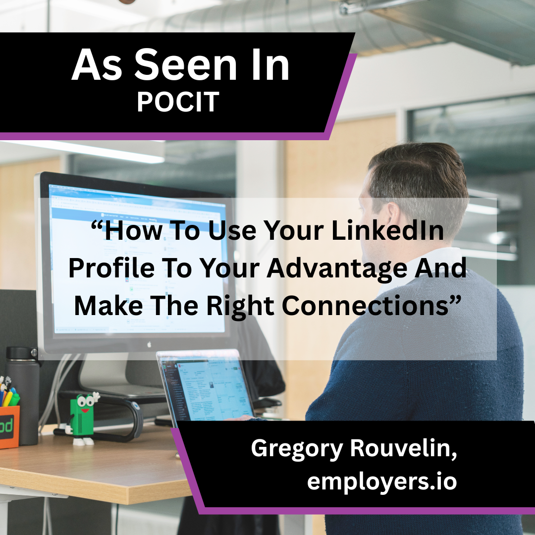 Gregory Rouvelin on LinkedIn profile networking advice in POCIT