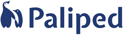 Logo de Paliped avec une icône stylisée d'un animal, probablement un papillon ou un insecte.