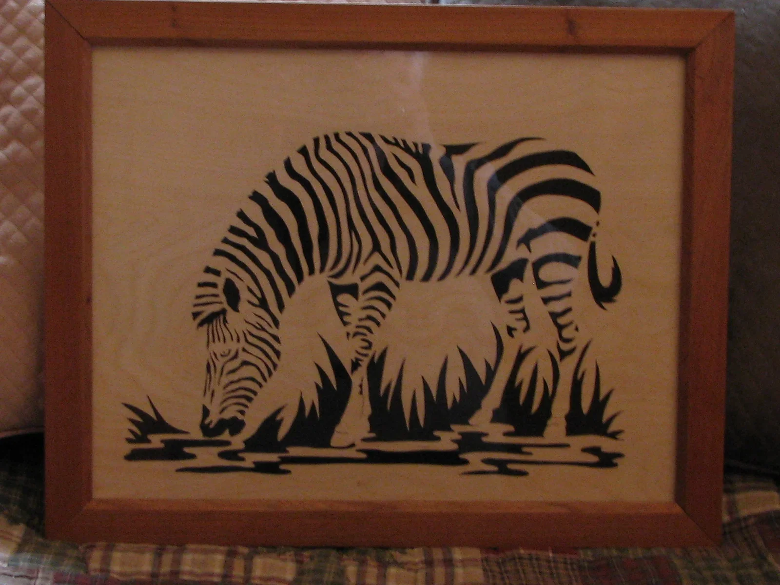 Scroll sawn Zebra