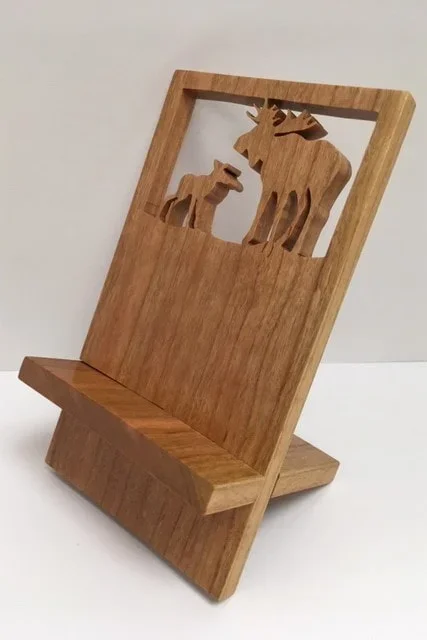 Cherry Moose & Calf IPhone Stand.webp