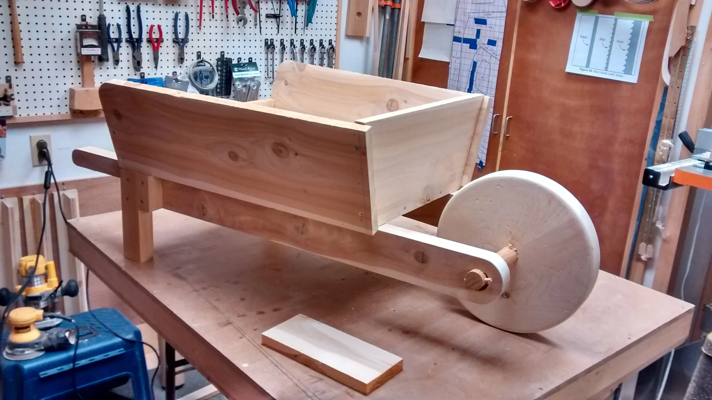Cedar Wheelbarrow Planter