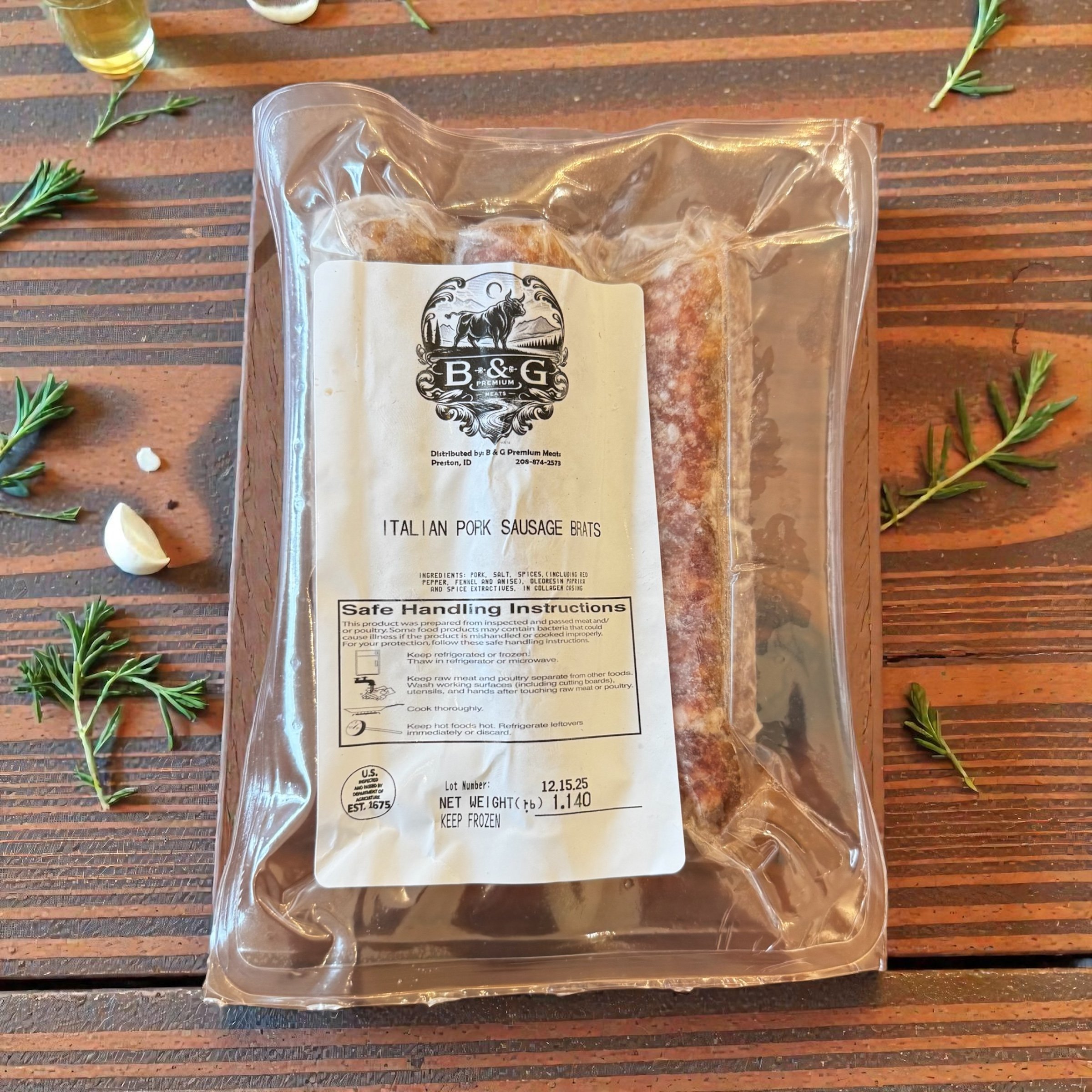 Pork Brat Italian Style