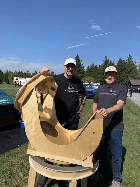 Tom Otvos and Mel Bartels with Tom's 13" 