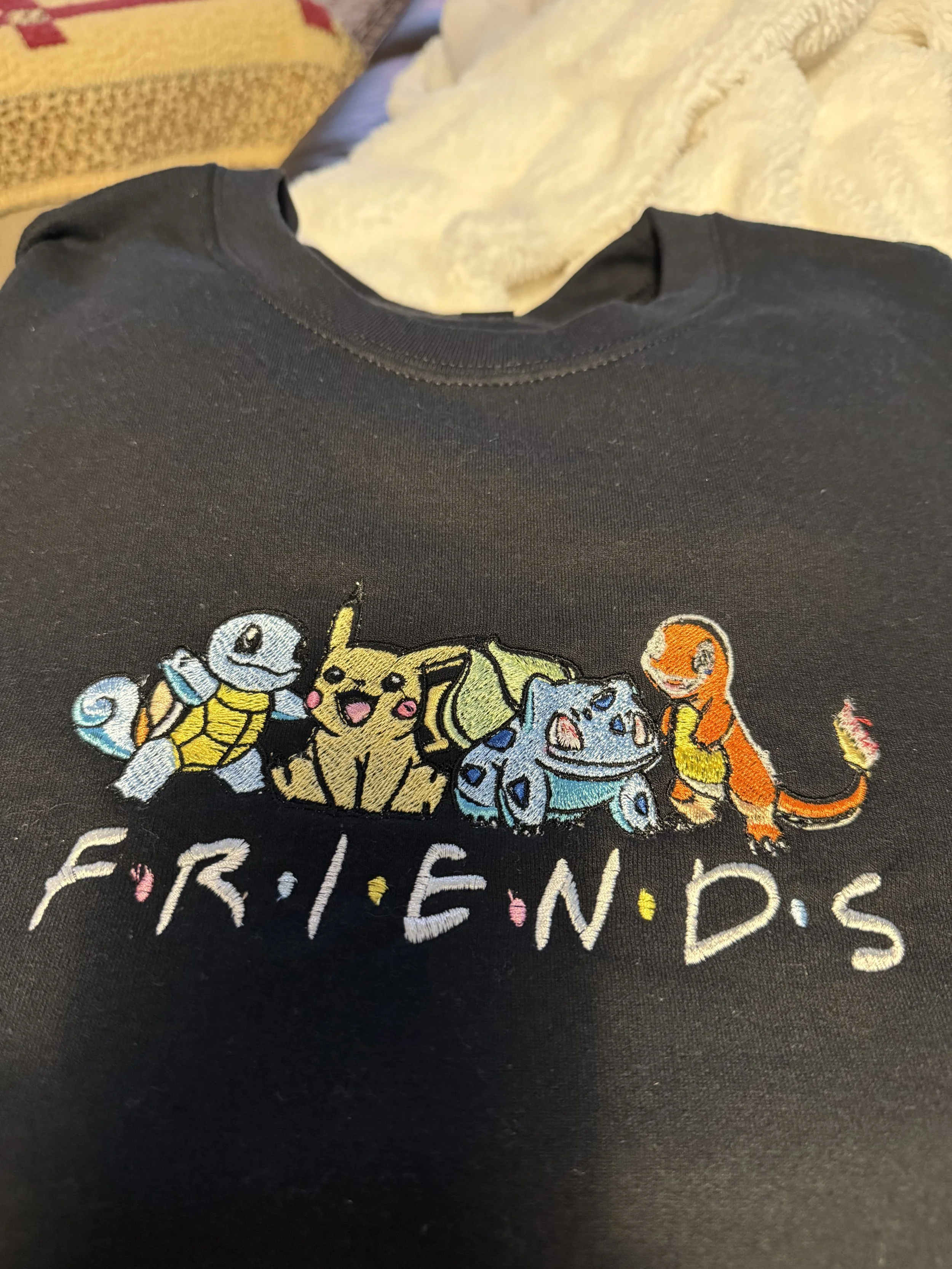 Pokemon Custom Embroidered Crew Sweatshirt