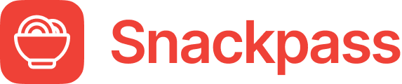 Red Snackpass logo.