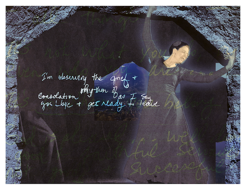 Observing Grief (full colour, blank card)