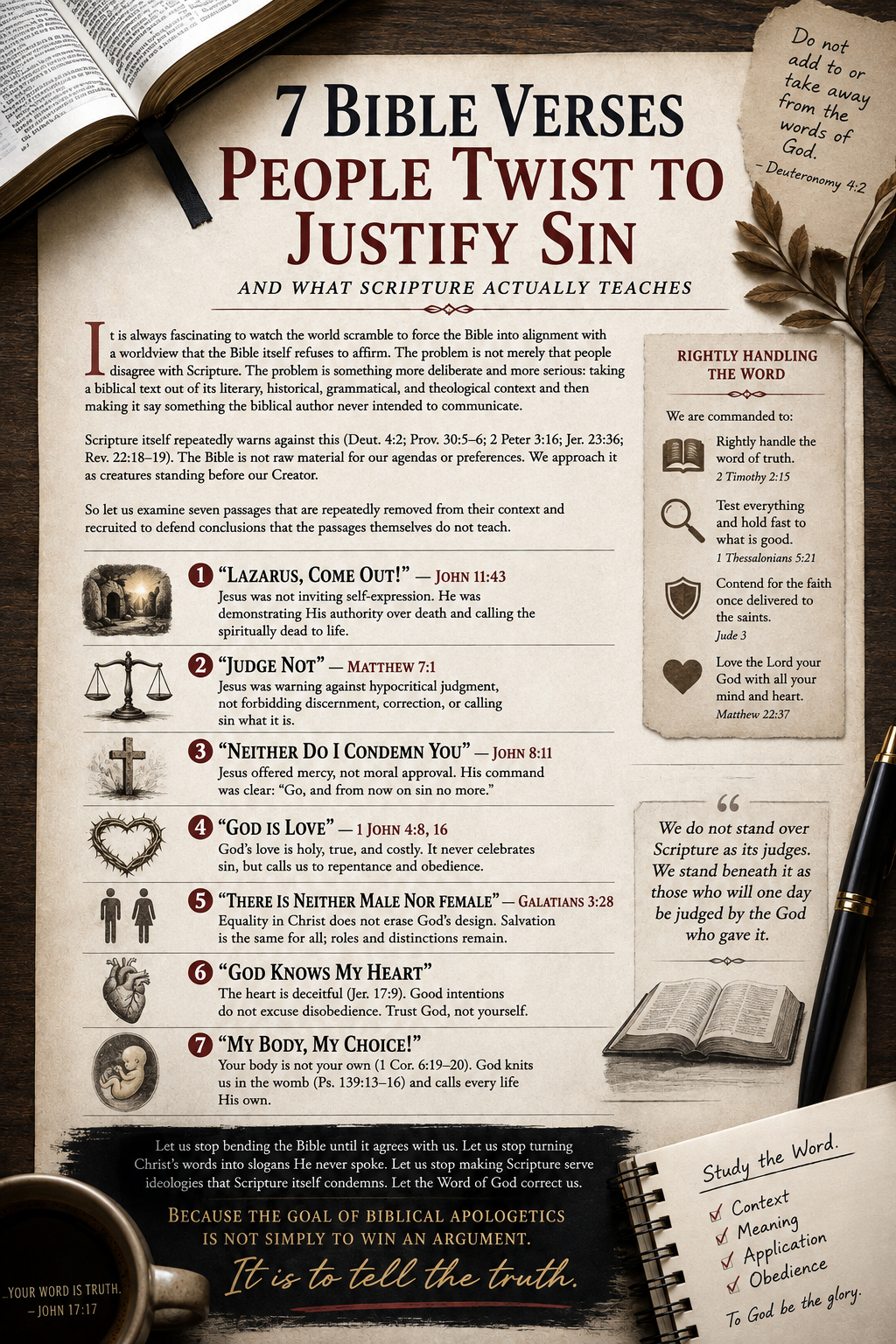 When Scripture Is Twisted: Seven Biblical Texts the Culture Has Rewritten