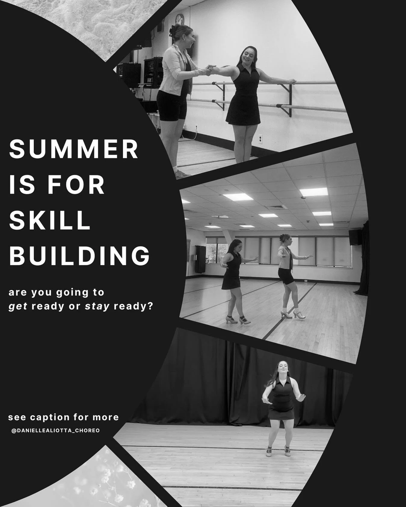 Looking to build your skills? Prepping for college auditions ? Need a new dance reel? I got you covered no matter the style! Message me for summer private coaching information.