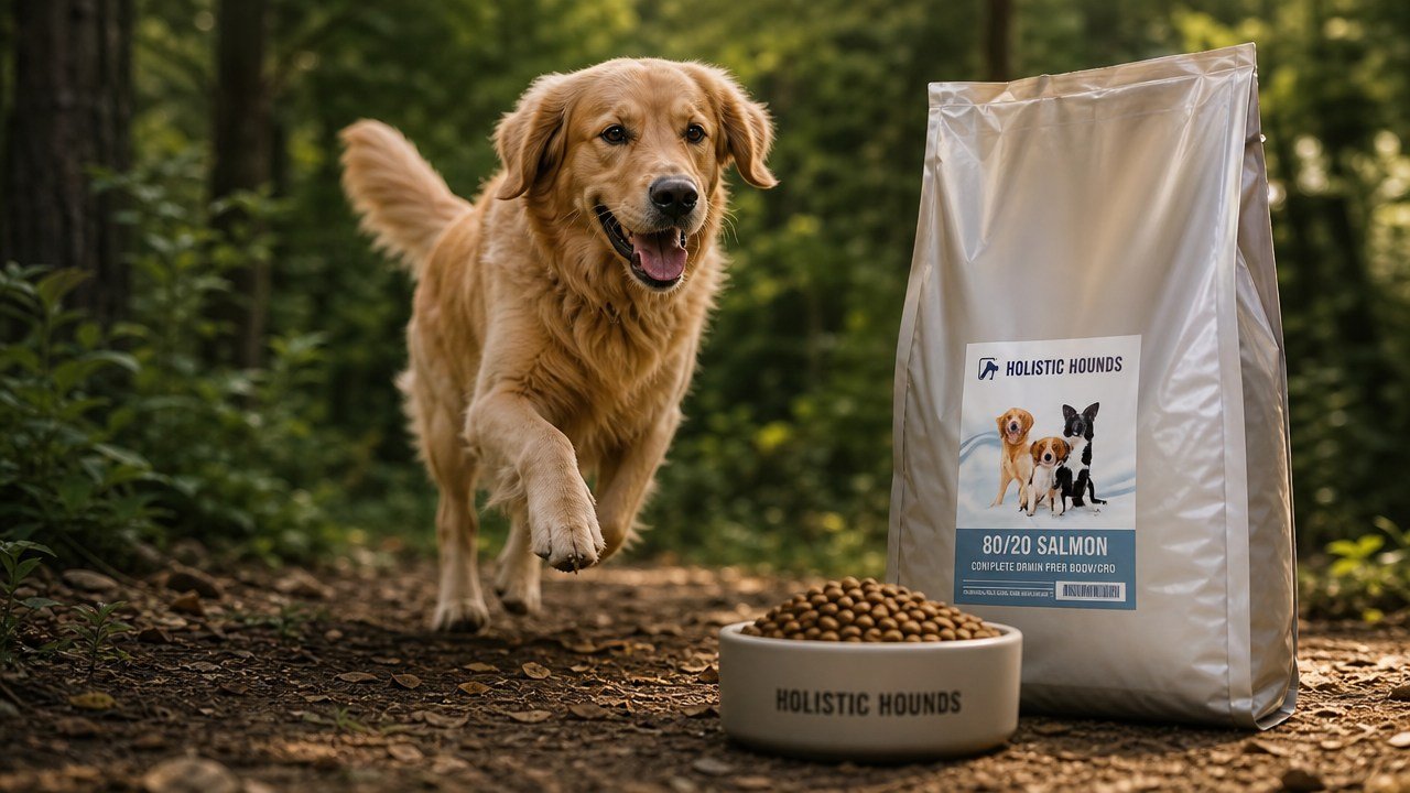 🐟 Looking for a premium dry food that's packed with quality ingredients?

Our 80/20 Salmon Complete Dog Food is an excellent choice for dogs who thrive on a fish-based diet. Rich in highly digestible salmon and naturally packed with Omega-3 fatty ac