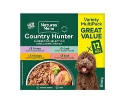 🐾 A little variety at mealtimes! 🐾

Looking for a convenient way to add more variety to your dog&rsquo;s diet?

The Nature&rsquo;s Menu Superfood Selection Dog Pouches give you four tasty recipes in one handy multipack:

🍗 Free Range Chicken
🦃 Fa
