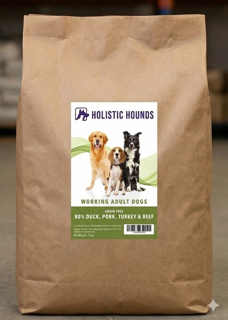 🦆 80/20 Duck &ndash; 2KG 🦆

Our 80/20 Duck is proving a popular choice for dogs who love a richer, meaty meal!

Made with 80% animal ingredients &ndash; Duck, Pork, Turkey &amp; Beef &ndash; it&rsquo;s packed with quality animal protein, with caref
