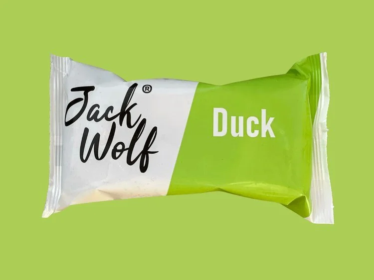 🦆 Jack Wolf Duck &ndash; 500g 🦆

A tasty, natural treat for dogs who love something a little different! 🐶

Jack Wolf Duck is made from 100% natural duck, gently air-dried to retain its natural flavour and goodness.

Perfect as a high-value reward,