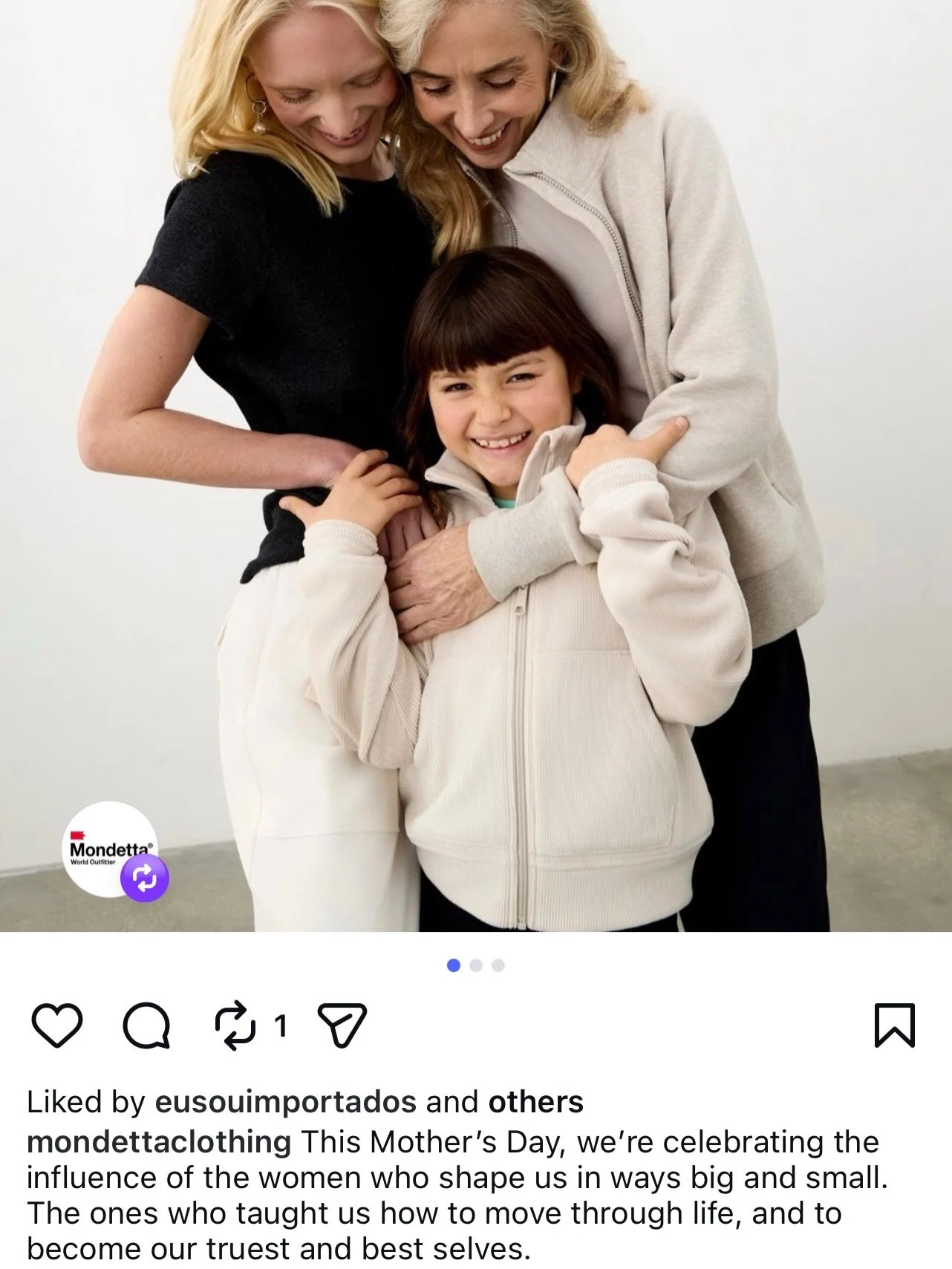 So nice to see this beautiful campaign come out for Mothers Day!! 
@lamodelsdirect 
@mondettaclothing 
@madisontabeek 
@amyparkmakeup 
@maxwellssss 

#model #thisis60