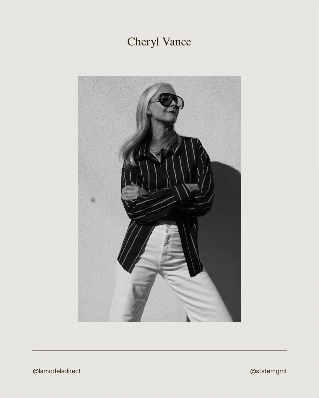 Taking my beautiful images from photographer @jeffmaranodaylightfilm and playing with Canva. 
@lamodelsdirect 
@statemgmt 
#model #thisis60 #fashion