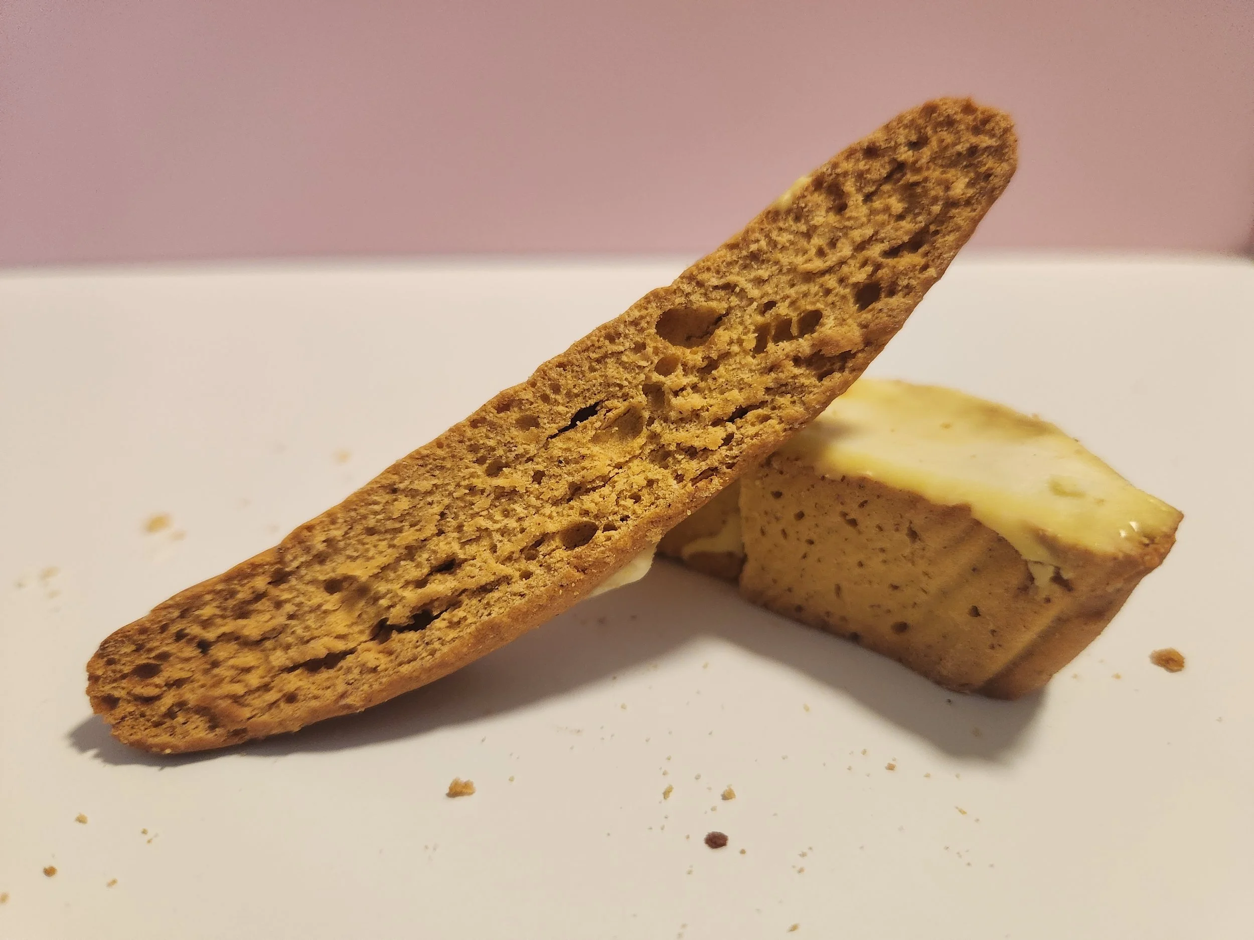 White Chocolate Pumpkin Spice Biscotti