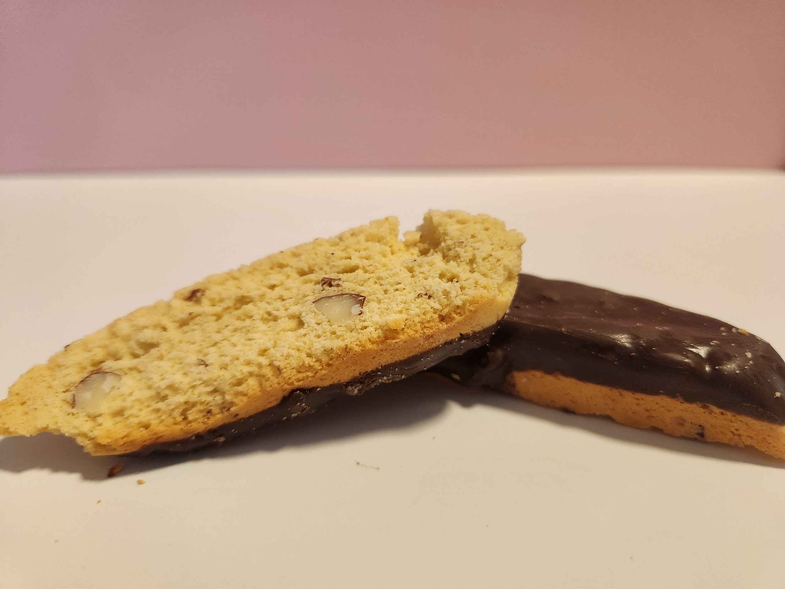 Chocolate Dipped Almond Biscotti