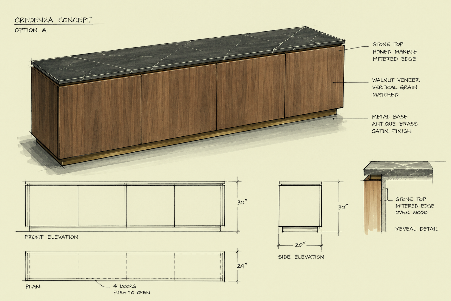Custom Credenza for General Electric