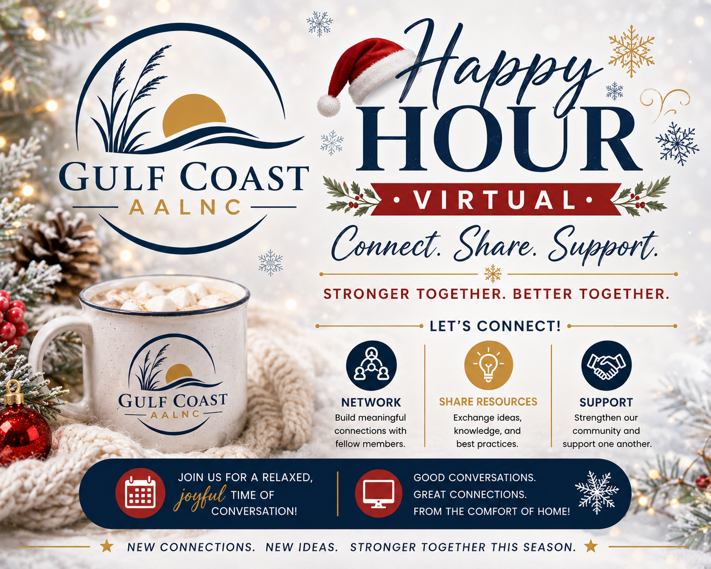 Monthly Happy Hour-Free and Open to Non-Members 