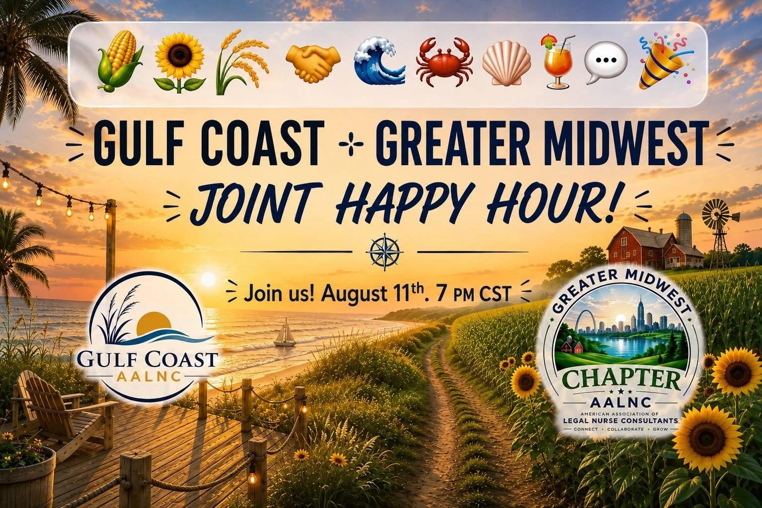 Gulf Coast + Greater Midwest Joint Happy Hour-Free and Open to Non-members