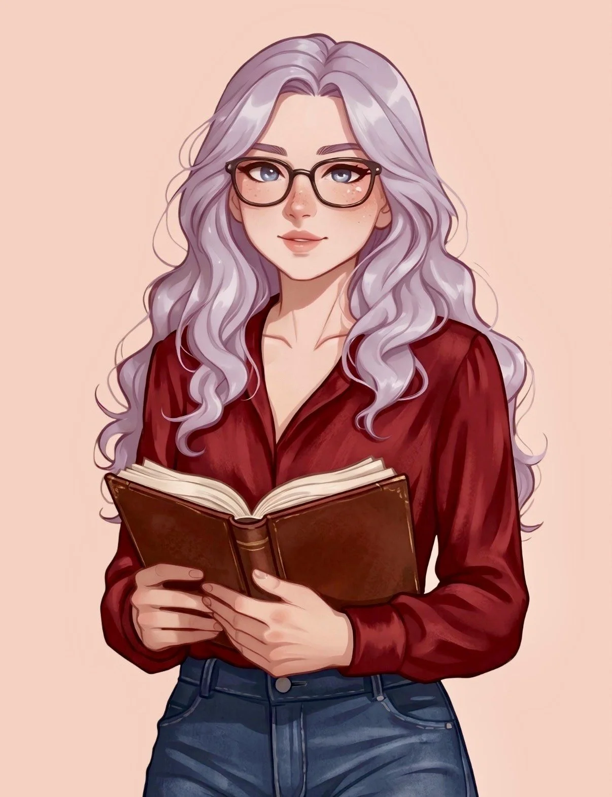A digital portrait of the author Anna Mills