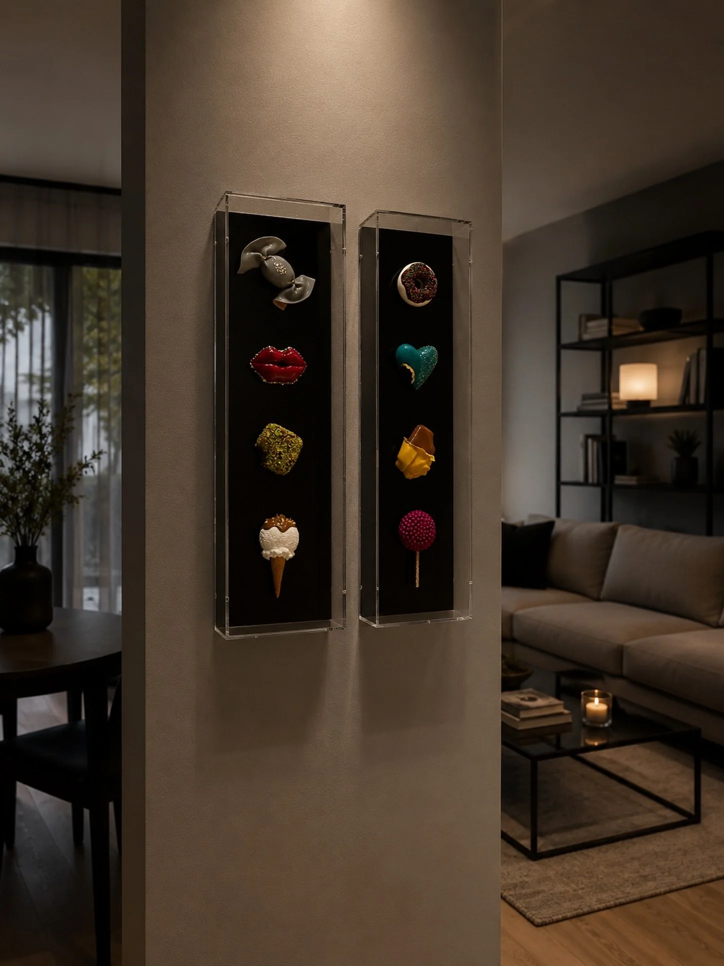 Build the wall for the art. 

#rawansirry #homedecor #homeart #foodie