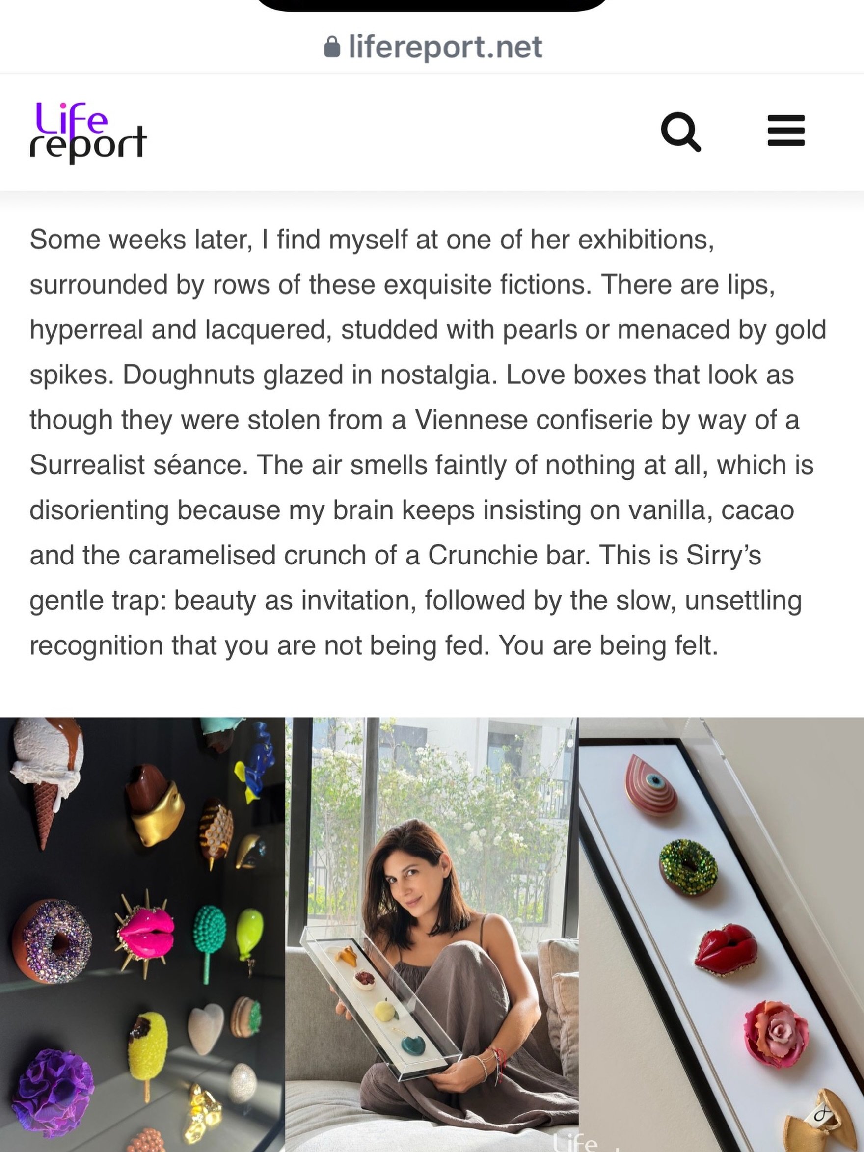 A heartfelt thank you to @egorsharay and @lifereport.official for this beautifully written feature.

If you&rsquo;ve ever wondered what sits behind the chocolate, sparkle, temptation and nostalgia, the full interview is now live. 
⬆️Link in bio

🙏🙏
