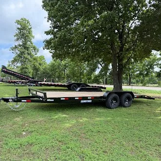 7 x 20 (18+2) C-Channel Wood Deck Car Hauler 10K
