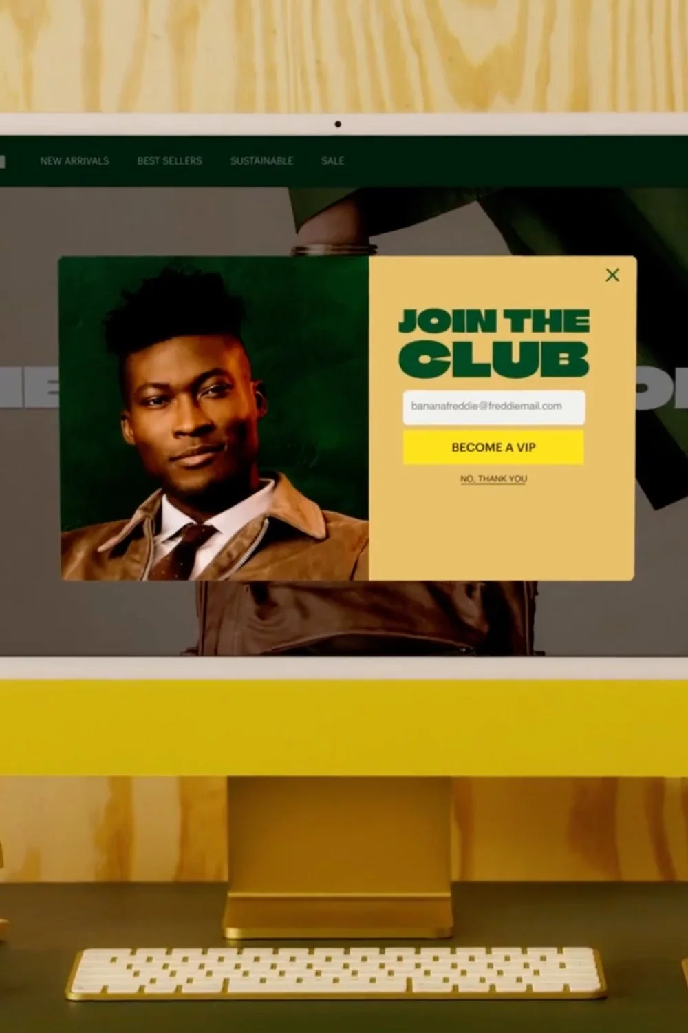 A still frame from the Popup Like It's Hot ad campaign for MailChimp. Travis Preston was the post producer of the ad campaign.