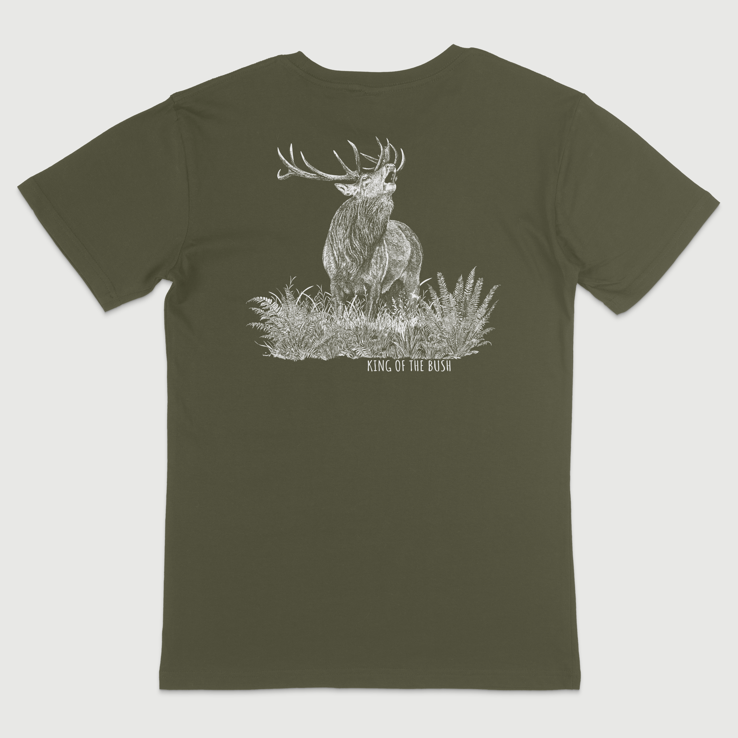 King of the Bush Army White Print.png