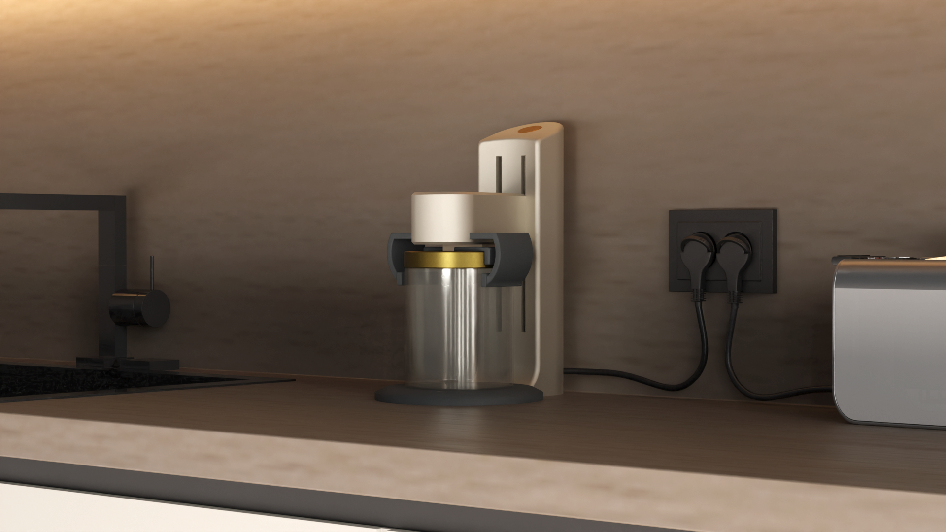 Countertop jar opener (assistive device)
