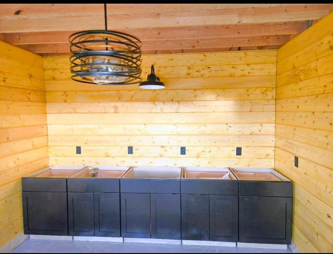 Horse Barn Kitchen and Lighting