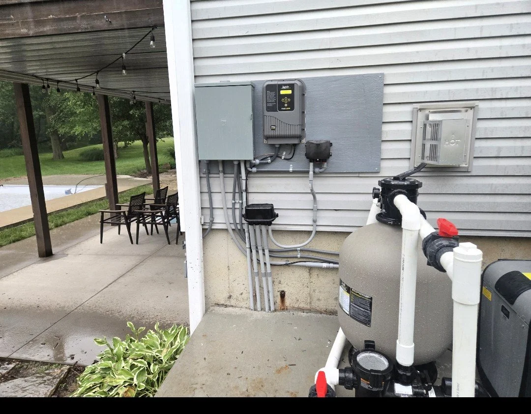 Pool Circuit Breaker Panel and Equipment