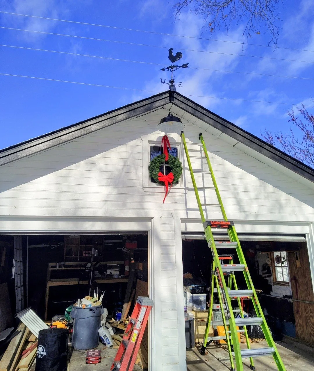 Goose Neck Garage Gable Peek Light Fixture