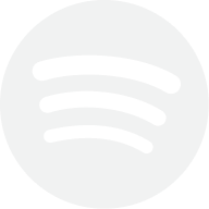 Black and white Spotify logo with four curved lines