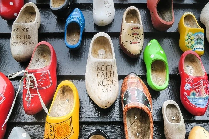 Colorfull wooden clogs