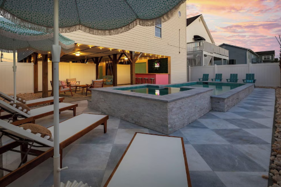 CUSTOM CONCRETE SWIMMING POOL INSTALLED IN NORTH MYRTLE BEACH