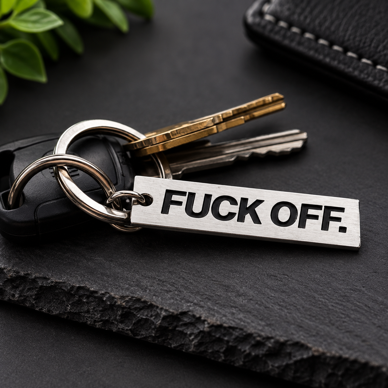 FUCK OFF KEYCHAIN