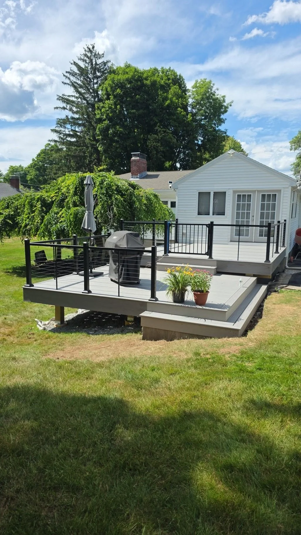 Stoneham Two-Tier Deck