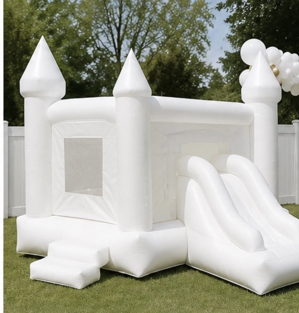 Modern White Bounce House