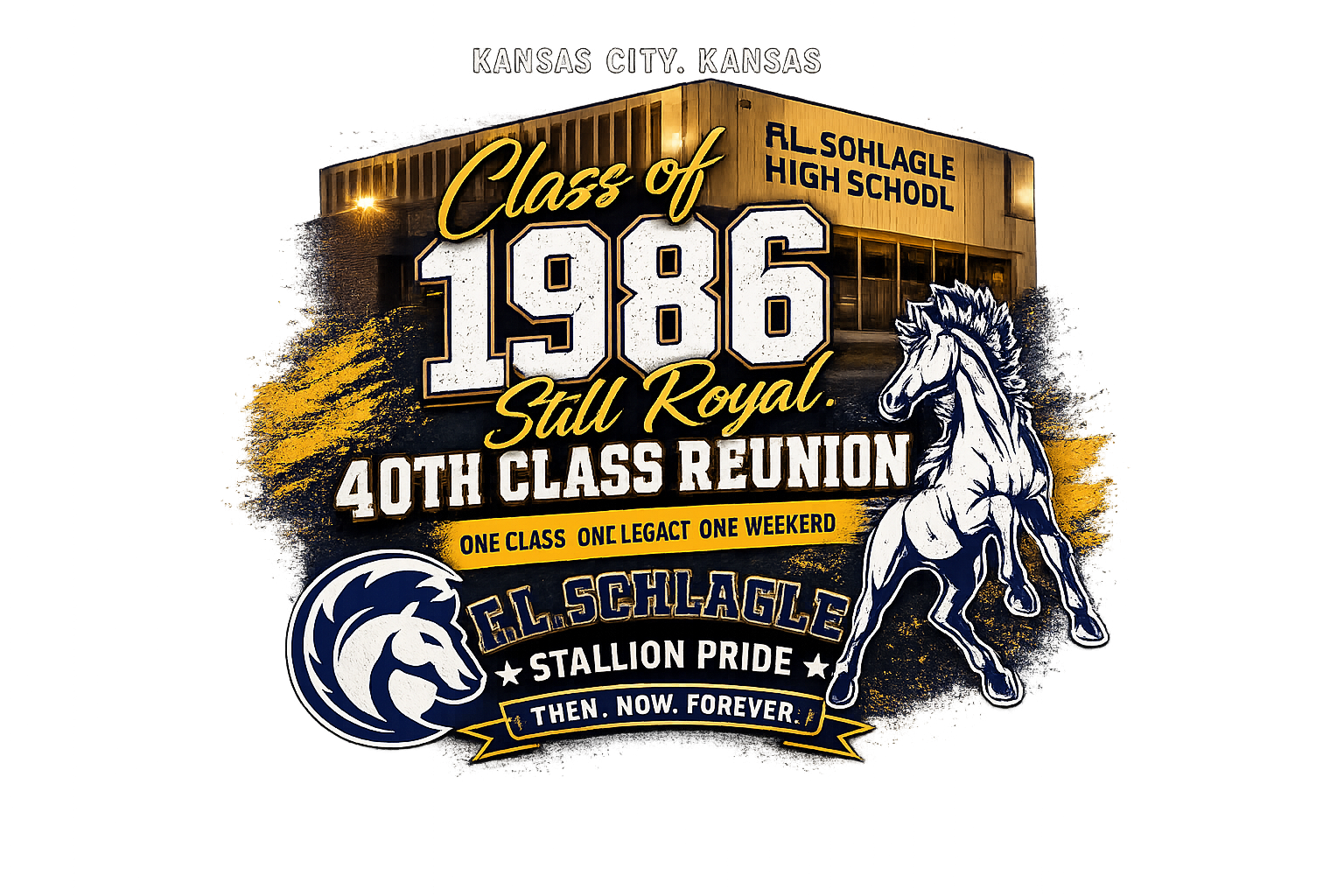 CLass of 1986 4oth Class Reunion T-shirt