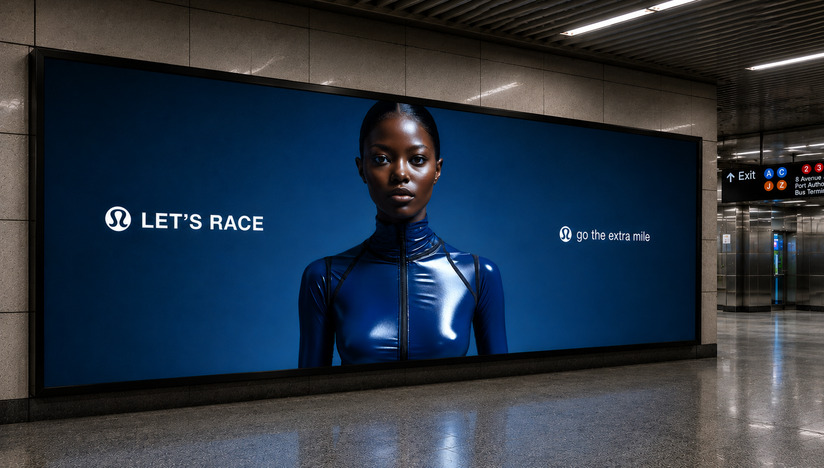 subway station advertisement
