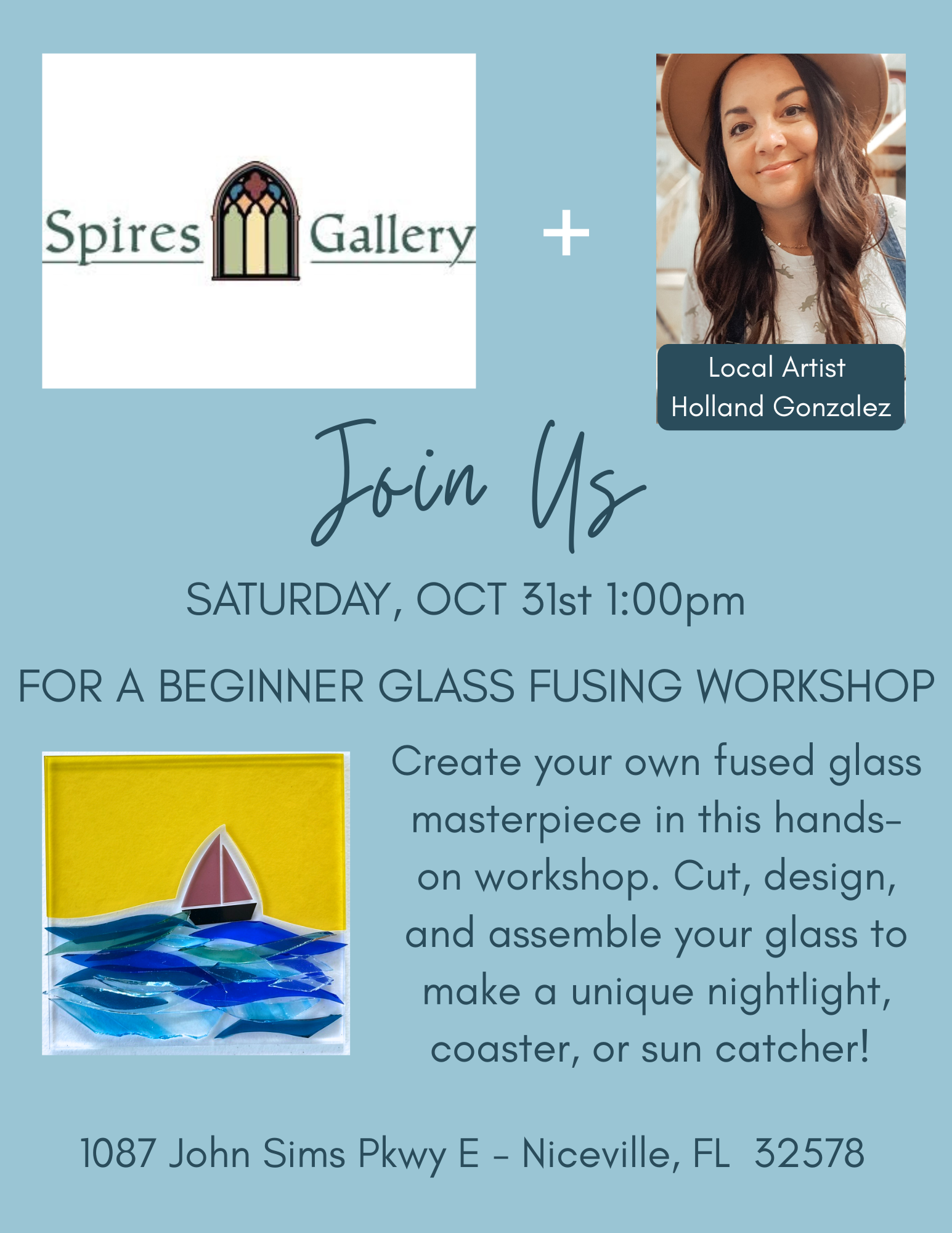 Spires Gallery Glass Fusing Workshop - OCTOBER