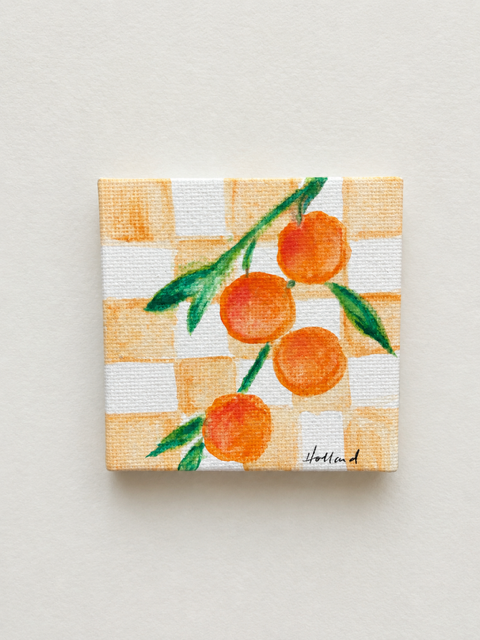 Orange is the New Peach - Mini Canvas