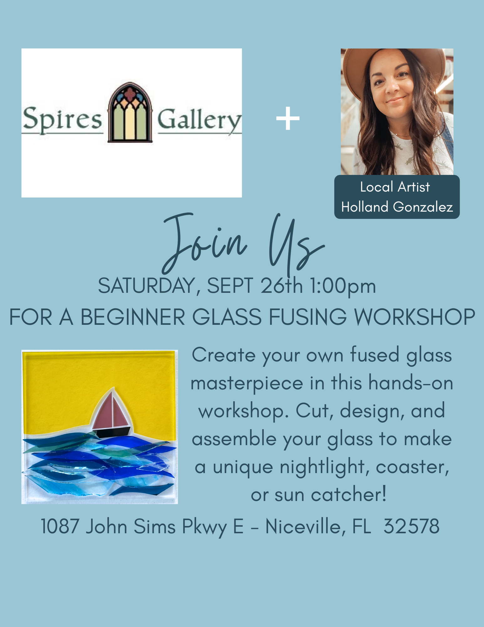 Spires Gallery Glass Fusing Workshop - SEPTEMBER
