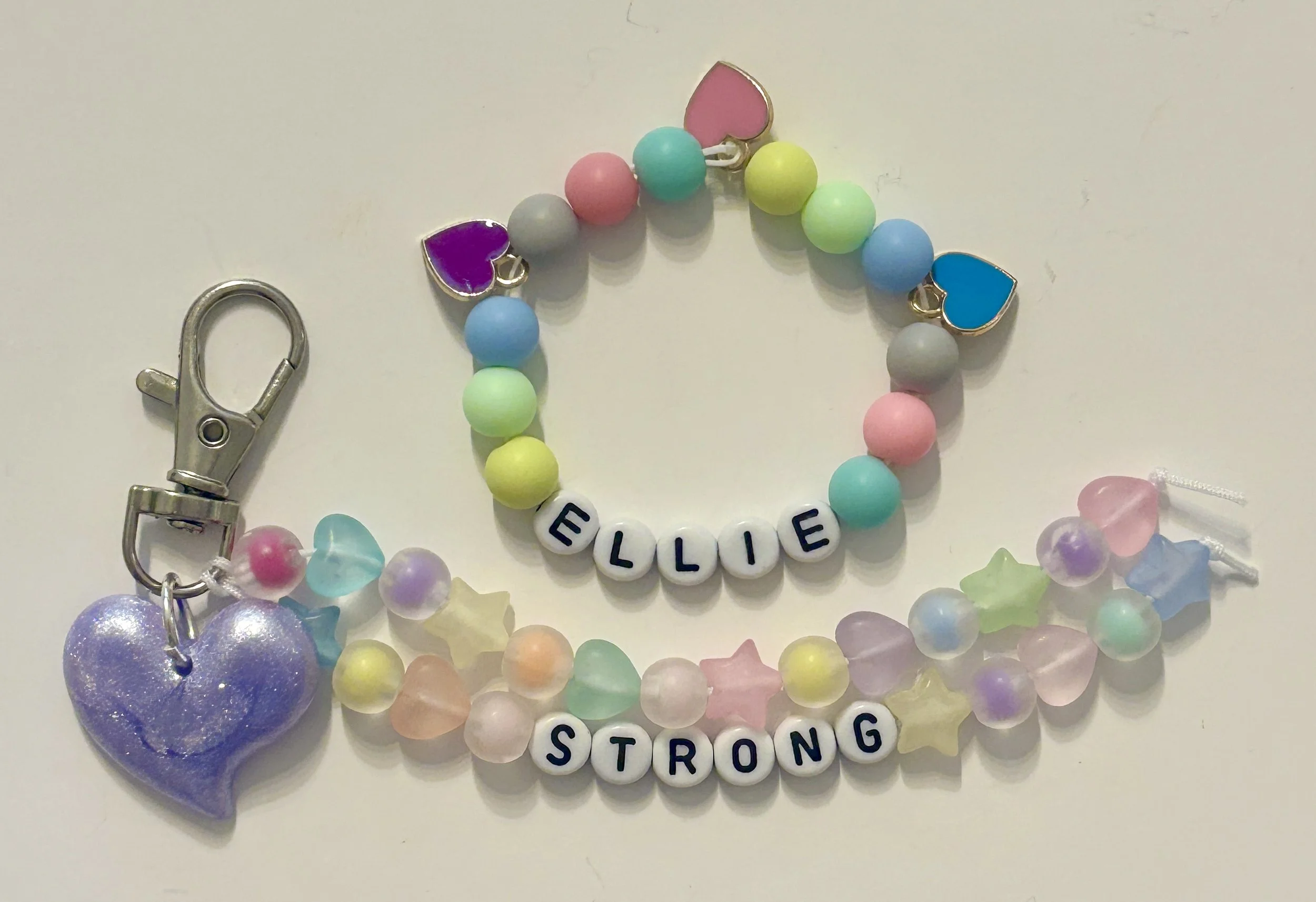 Matte Pastel + Hearts, Frosted Pastel + Pearlized 