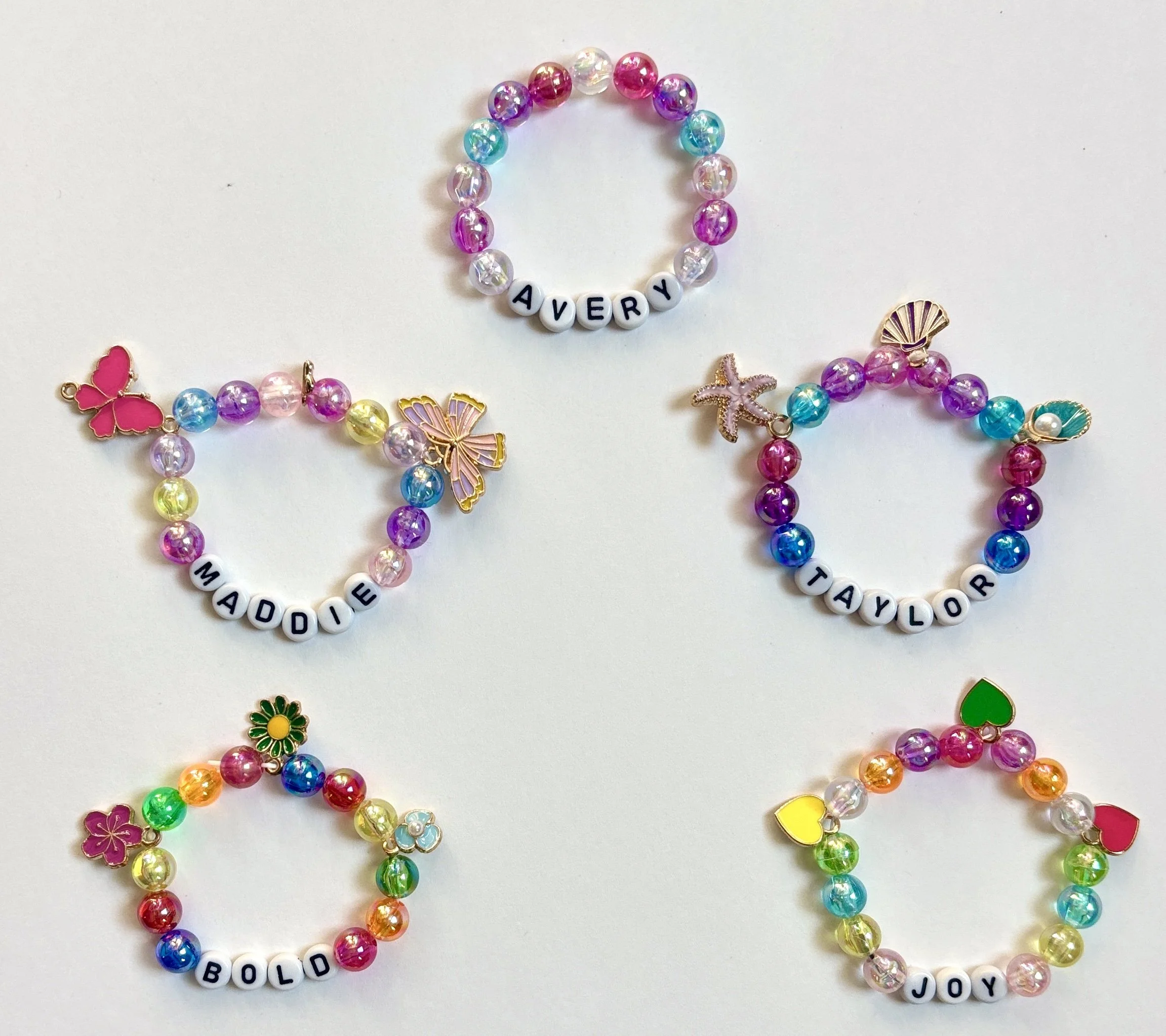Iridescent Bead Collection + Optional Charm Upgrades