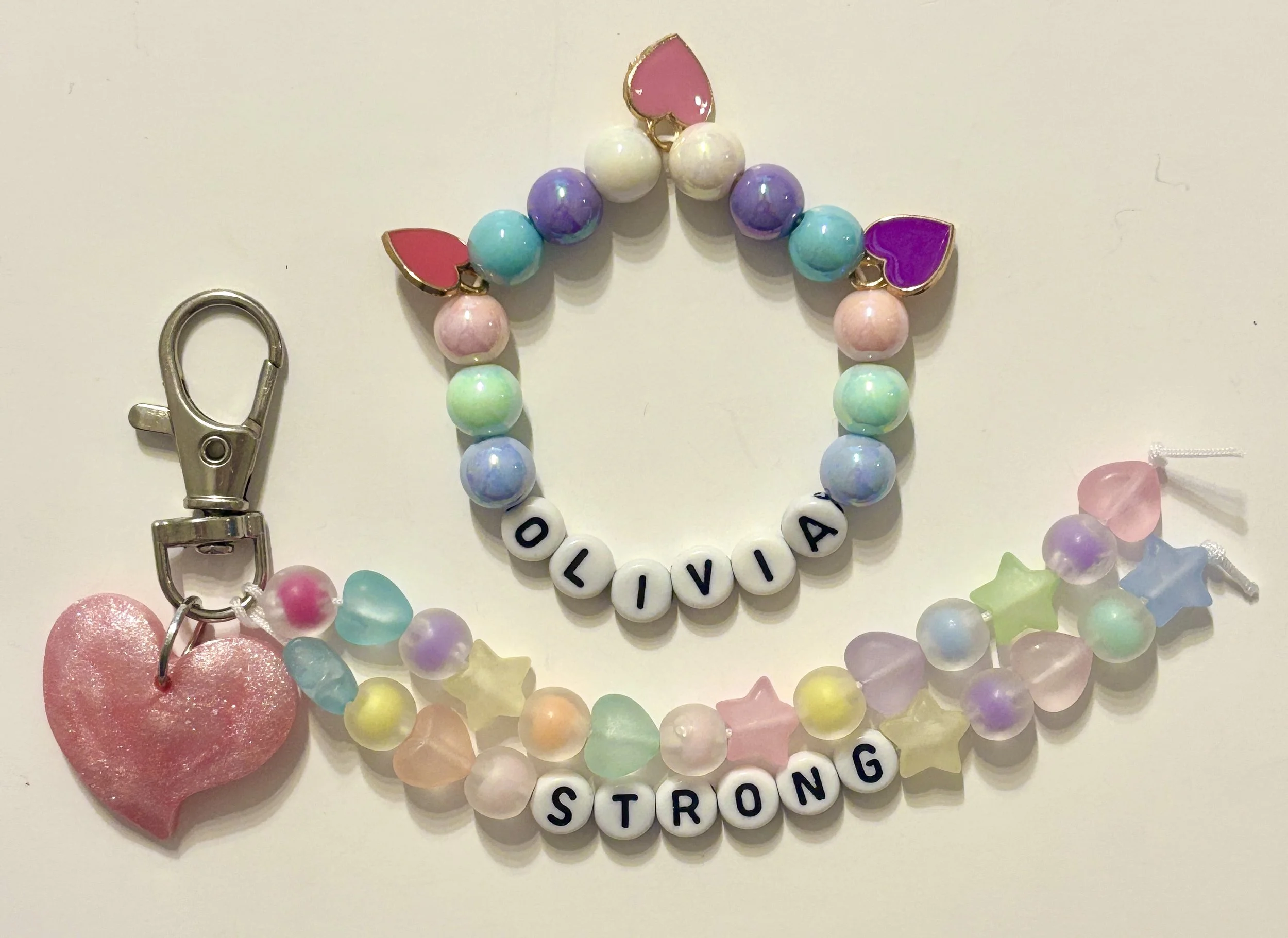 Pearlized Pastel + Hearts, Frosted Pastel + Pearlized